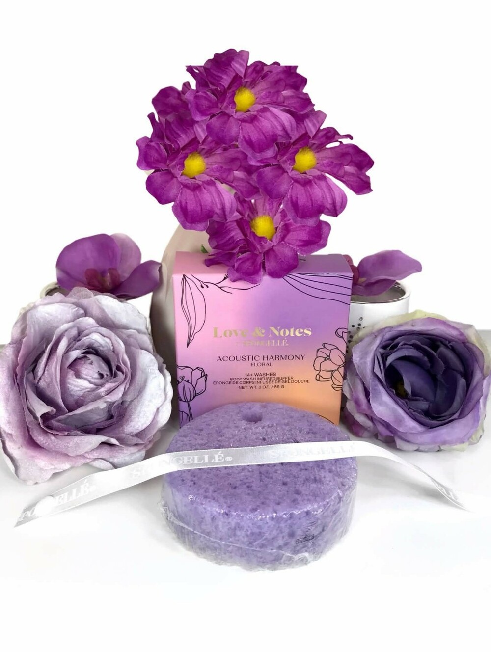 Spongelle Love & Notes Acoustic Harmony Floral Body Buffer 85g *Brand new in box